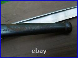 French Gras Rifle Bayonet Model 1874 with Scabbard Matching Numbers