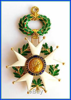 French LEGION OF HONOR 18K Gold Commanders Neck Badge 3rd Republic (1870-1951)