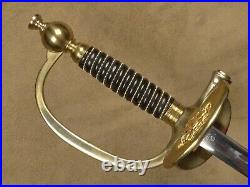 French Polytechnique School Epée Sword Model 1872 Early 20th Century Very Nice