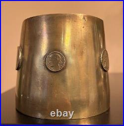 French Trench Art Artillery Shell Brass Lamp Shade