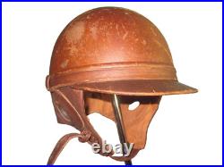 French helmet for motocyclist/ aviator interbellum casque stahlhelm casco elmo