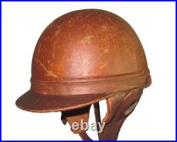 French helmet for motocyclist/ aviator interbellum casque stahlhelm casco elmo