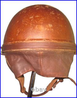 French helmet for motocyclist/ aviator interbellum casque stahlhelm casco elmo