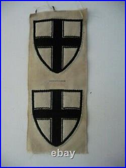 GERMAN FREIKORPS GRENZSCHUTZ OST 1919 SLEEVE PATCH ORIGINA Strip of 2