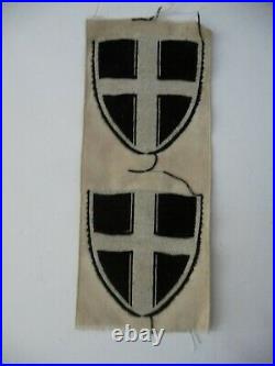 GERMAN FREIKORPS GRENZSCHUTZ OST 1919 SLEEVE PATCH ORIGINA Strip of 2