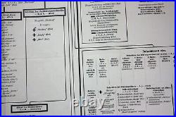 GERMAN NAVY ORGANIZATION SCHEMA Original Poster Map 1930s MEGA RARE