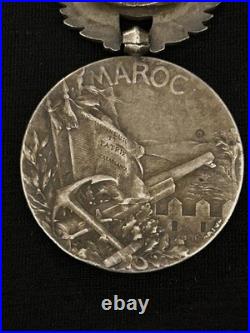 GREAT! FRANCE MOROCCO Campaign Medal Two Bar Maroc Haut-Guur