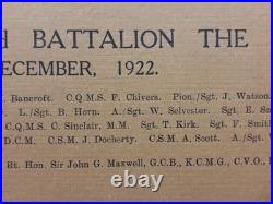 Gen Sir John Maxwell Interwar Black Watch Photo Plaque 1916 Easter Rising 5pc