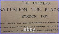 Gen Sir John Maxwell Interwar Black Watch Photo Plaque 1916 Easter Rising 5pc