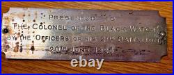 Gen Sir John Maxwell Interwar Black Watch Photo Plaque 1916 Easter Rising 5pc