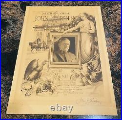 General John J Pershing Lotos Club Menu November 1924 Original Authentic