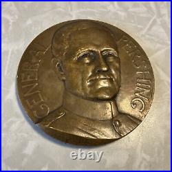 General John J. Pershing WW1 Table Medal Rare 2 5/8