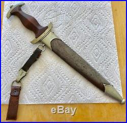 German Antique SA Knife / Dagger WW2 Tiger Solingen