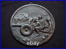 German Army Artillery Unite Metal Wall Plaque