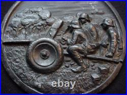 German Army Artillery Unite Metal Wall Plaque