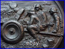 German Army Artillery Unite Metal Wall Plaque