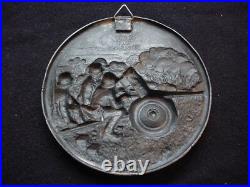 German Army Artillery Unite Metal Wall Plaque