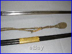 German Naval Officers Navy Sword Weimar Germany World War II WWII Jeweled Etched