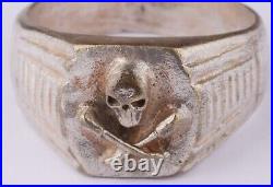 German Ring Skull Grenades WW1 wwI WW2 wwII Germany Shock troops Gothic Signet