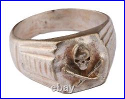 German Ring Skull Grenades WW1 wwI WW2 wwII Germany Shock troops Gothic Signet