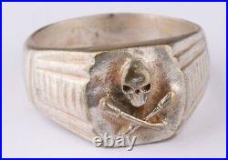 German Ring Skull Grenades WW1 wwI WW2 wwII Germany Shock troops Gothic Signet