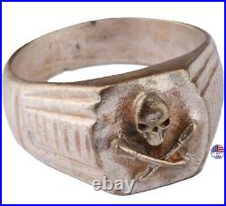 German Ring Skull Grenades WW1 wwI WW2 wwII Germany Shock troops Gothic Signet