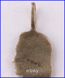 German Silver 800 Paul von Hindenburg empire WW1 Iron Cross WWI Pendant Germany