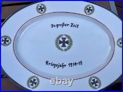 German WW1, Service Platter, Iron Cross, Made By Rosenthal, Museum Marked