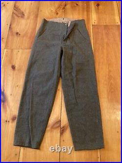 German Wool Military Pants 1930's / 40's