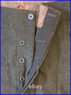 German Wool Military Pants 1930's / 40's