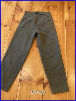 German Wool Military Pants 1930's / 40's