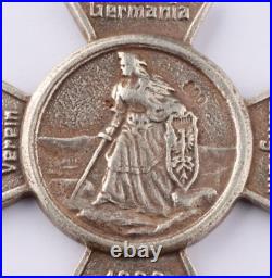 German iron cross 800 silver 1922 Danzig Coat of arms Germania Gdansk Poland art