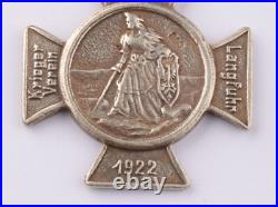 German iron cross 800 silver 1922 Danzig Coat of arms Germania Gdansk Poland art
