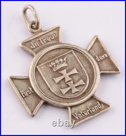 German iron cross 800 silver 1922 Danzig Coat of arms Germania Gdansk Poland art