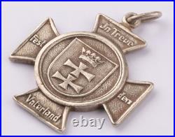 German iron cross 800 silver 1922 Danzig Coat of arms Germania Gdansk Poland art