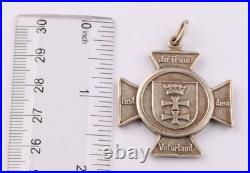 German iron cross 800 silver 1922 Danzig Coat of arms Germania Gdansk Poland art
