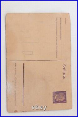 German postcard WWII Badge WW2 Skull bones Ring Military WW1 Helmet WWI Award