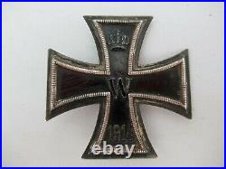 Germany Iron Cross 1st Class 1914. Flat Type. Marked'ko'. Original. Vf+ Rare! 2