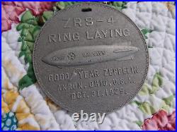 Goodyear Zeppelin ZRS-4 Ring Laying Commemorative Medal from 1929