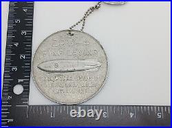 Goodyear Zeppelin ZRS-4 Ring Laying Medal & USS Akron Fob