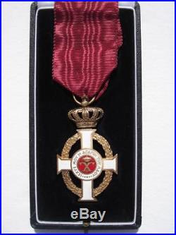 Greece Greek Order Of King George Knight Gold Cross Medal & Framed Document Paul