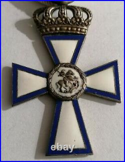 Greece Royal Early Bravery Enamel Cross of Valor 2nd class, 1913y. Emission, order