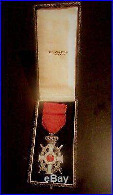 Greek Hellenic Wwi Silver Order Of King George With Swords Medal Decoration