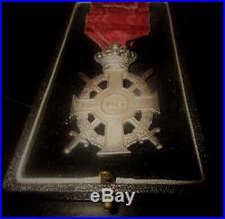 Greek Hellenic Wwi Silver Order Of King George With Swords Medal Decoration