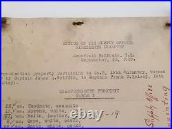 HUGE 1930-1931 Schofield Barracks Ephemera Militaria Lot CO Special Troops