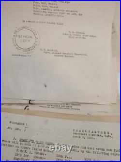 HUGE 1930-1931 Schofield Barracks Ephemera Militaria Lot CO Special Troops