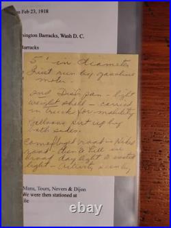Harry E. Jones WWI Collection 2 handwritten accounts of his war experiences