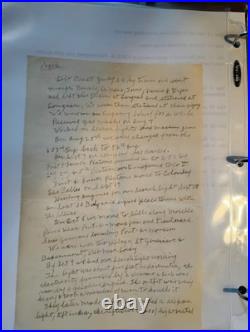 Harry E. Jones WWI Collection 2 handwritten accounts of his war experiences