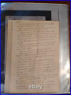 Harry E. Jones WWI Collection 2 handwritten accounts of his war experiences