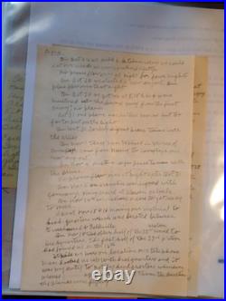 Harry E. Jones WWI Collection 2 handwritten accounts of his war experiences